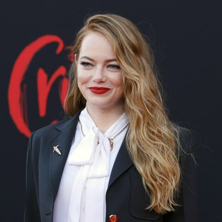 Emma Stone with a wavy long haircut